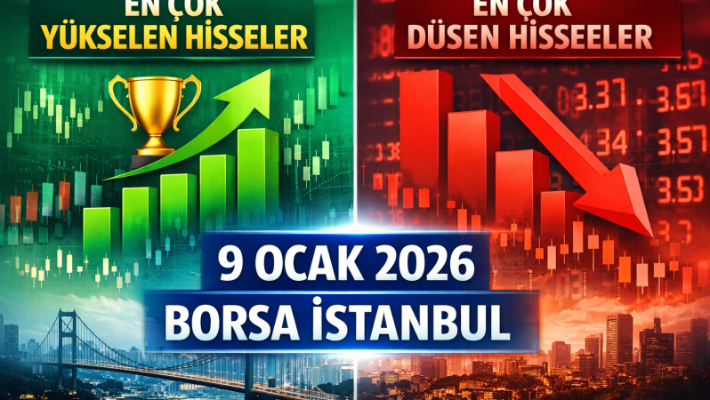 9 Ocak 2026 BIST Özeti: Yükselenler Coştu, Düşenler Şaşırttı